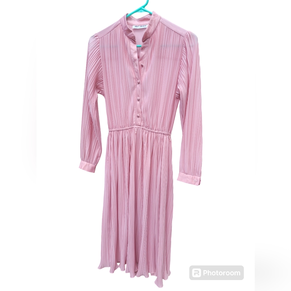 Vtg Hal Ferman Pink Dress